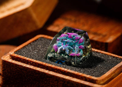 BLUE PURPLE-TAIL KYUUBI- ARTISAN KEYCAP
