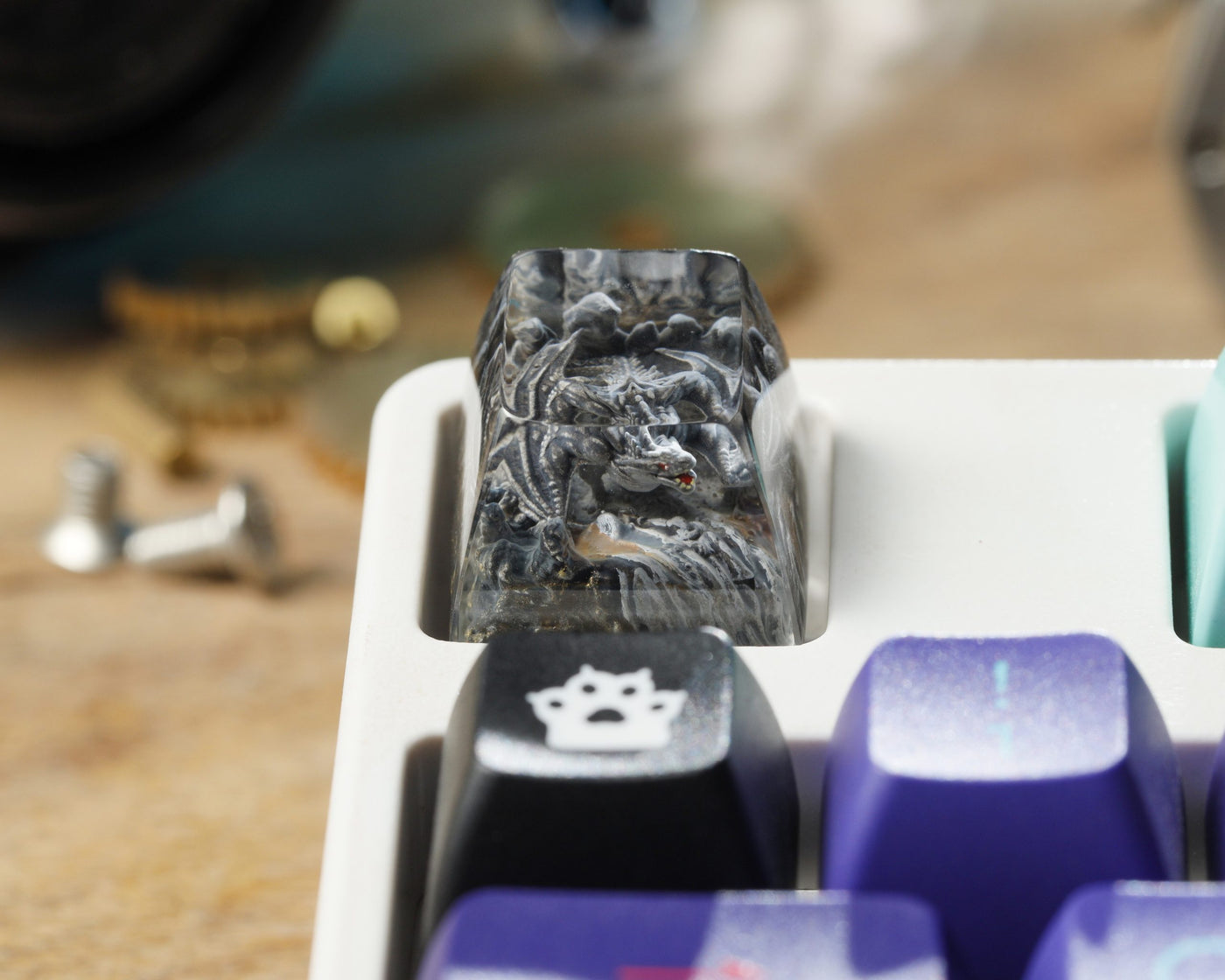 GRAY DRAGON ARTISAN KEYCAPS