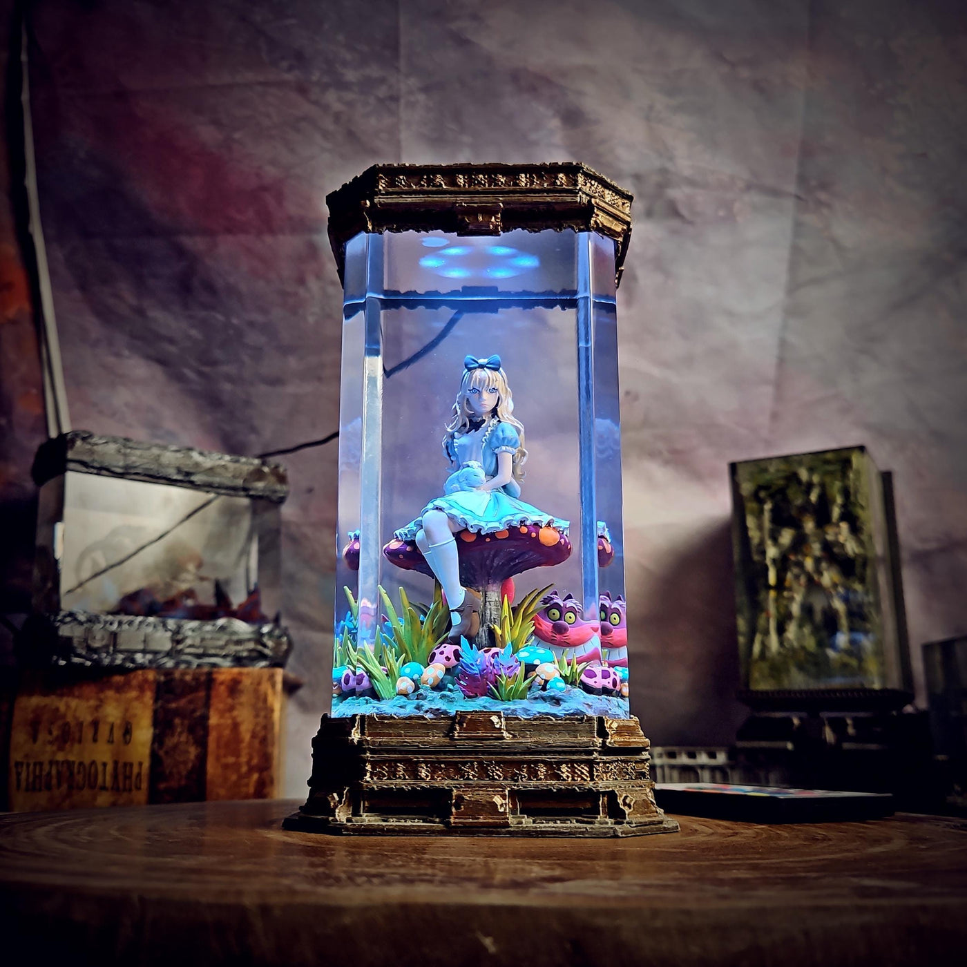Alice in Wonderland Resin Lamp