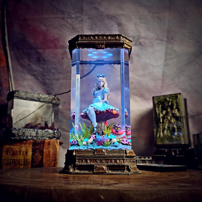 Alice in Wonderland Resin Lamp