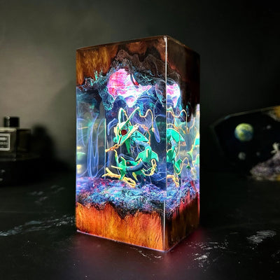 Mega Rayquaza Dragonstorm Resin Lamp
