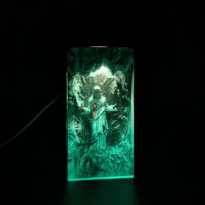 Jesus Christ Resin Lamp
