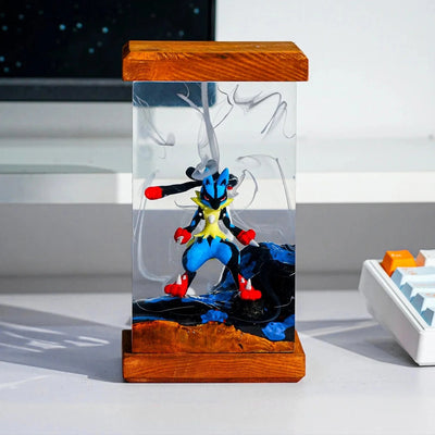 Mega Lucario Pokémon Resin Lamp