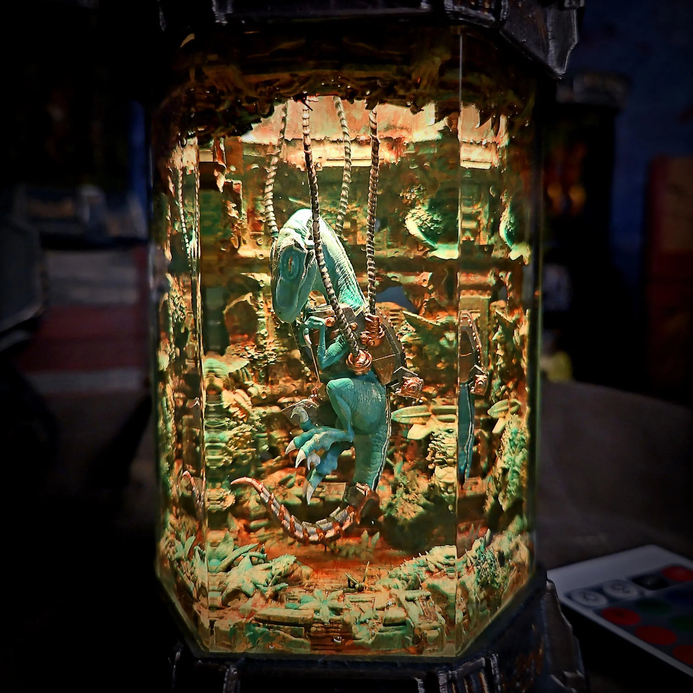 Raptor Jurassic World Resin Lamp