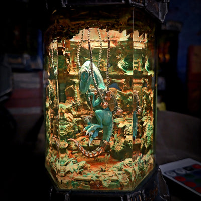 Raptor Jurassic World Resin Lamp