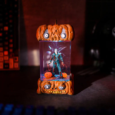 Jason Voorhees Friday the 13th Halloween Pumpkin Resin Lamp