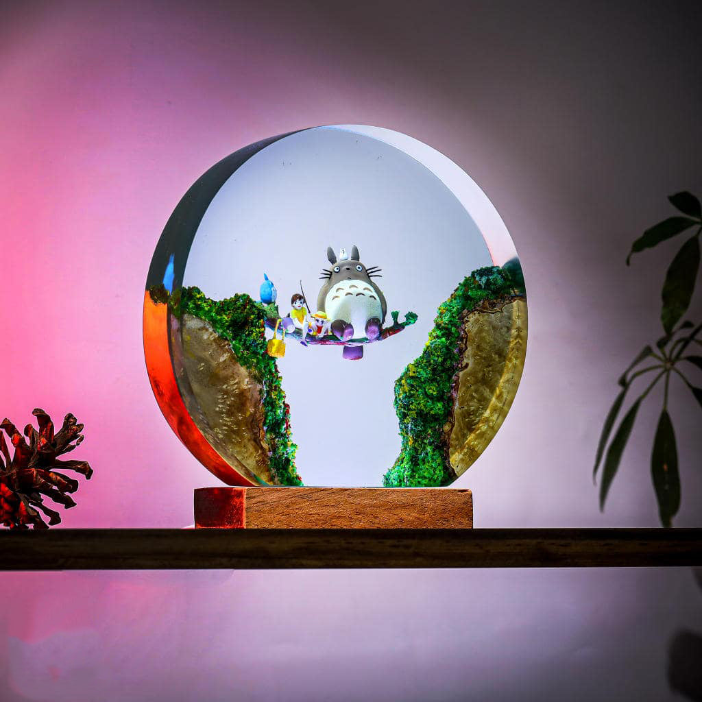 Totoro Resin Night Light Ver 3 - Circular