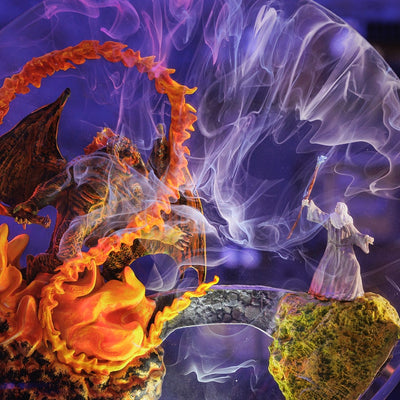 Gandalf vs Balrog Lord of The Rings Resin Lamp