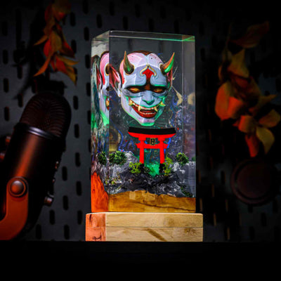 Ori Hannya Japanese Devil Mask Night Light