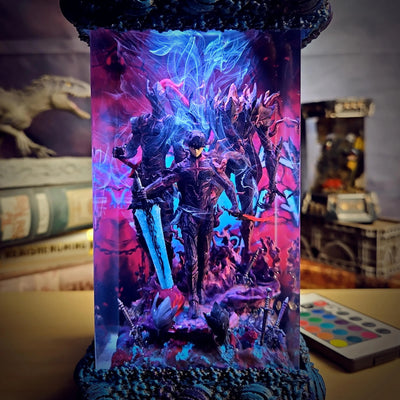 Sung Jinwoo vs Igris Beru Solo Leveling Resin lamp