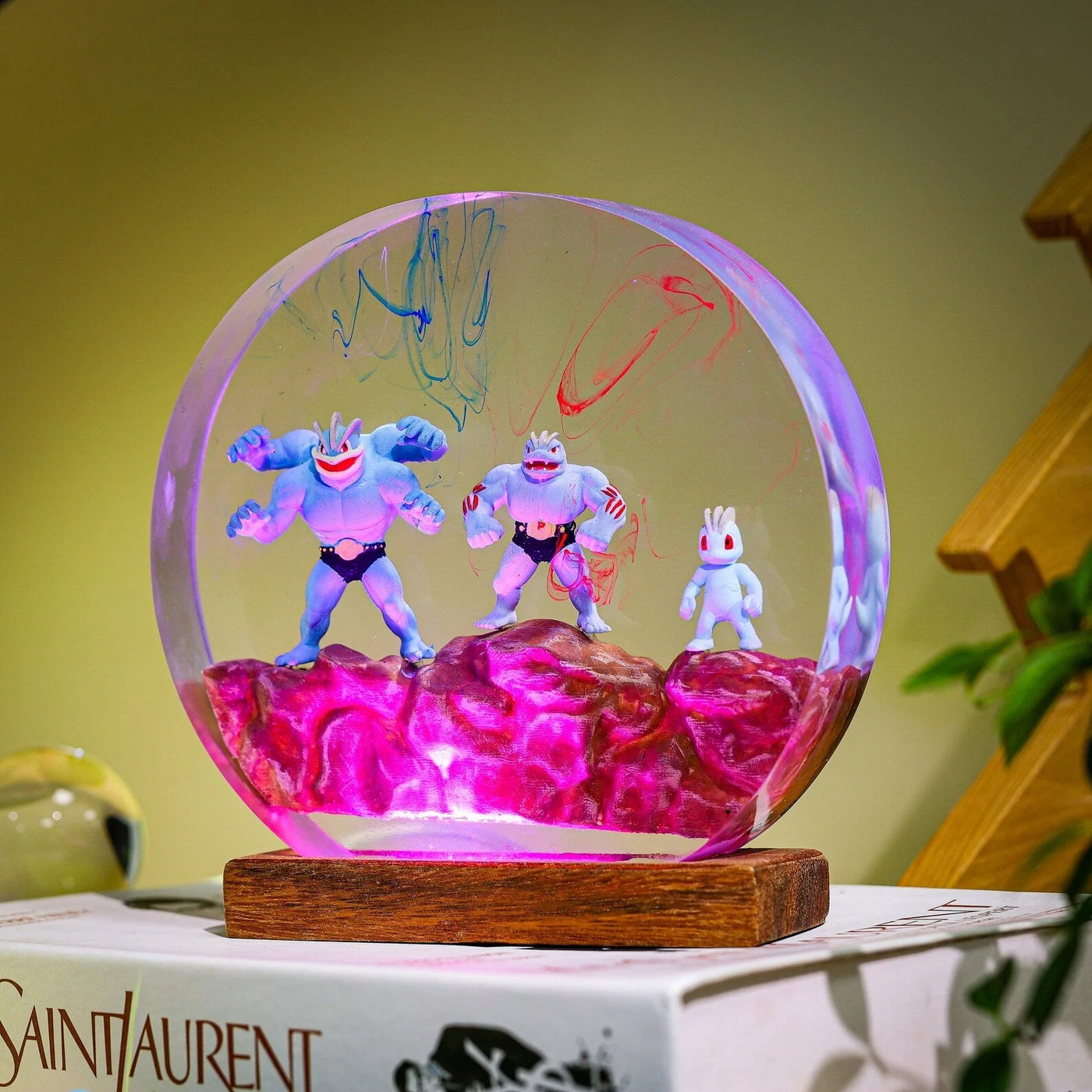 Machop Evolution Trio Resin Lamp