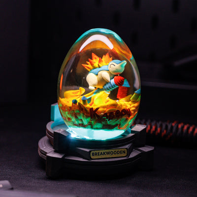 Hinoarashi Pokemon Resin Lamp Egg