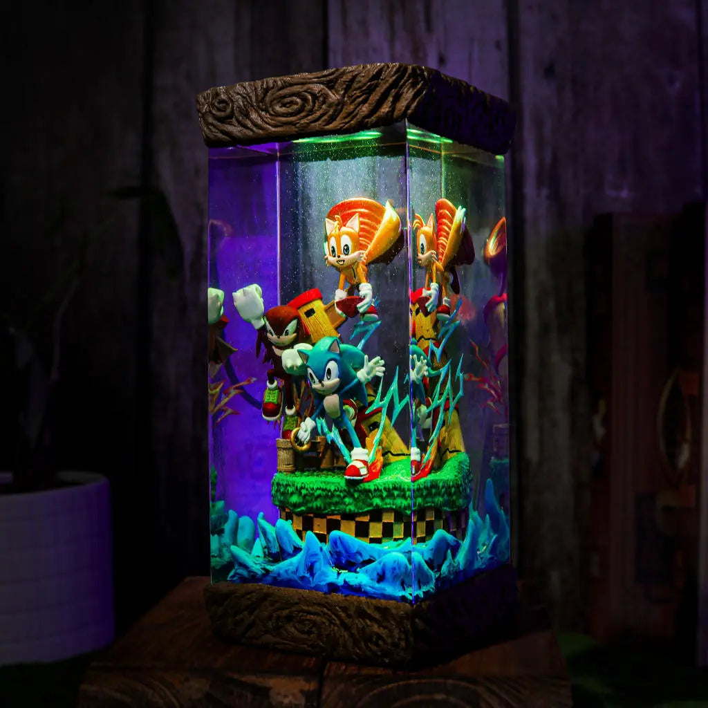 Team Sonic Resin Lamp