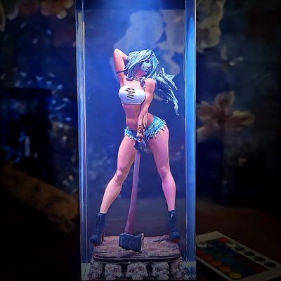 Jason Girl Horror Resin Lamp