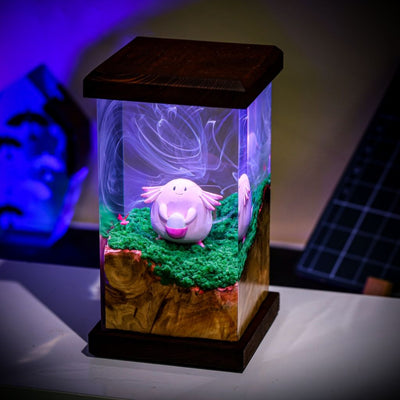 Chansey Pokemon Epoxy Resin Lamp