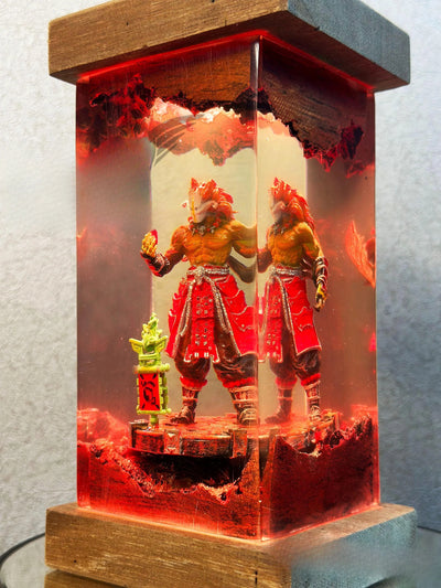 Oni Warrior Japanese Mythology Resin Lamp