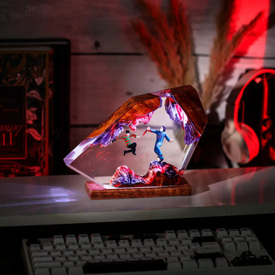 Freddy vs Jason Resin Lamp