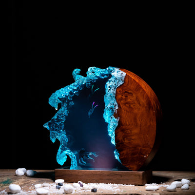 Scuba Diver Resin Lamp Wave 2
