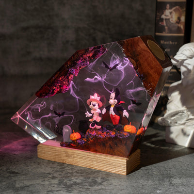 Mickey's Spooky Stories Resin Lamp