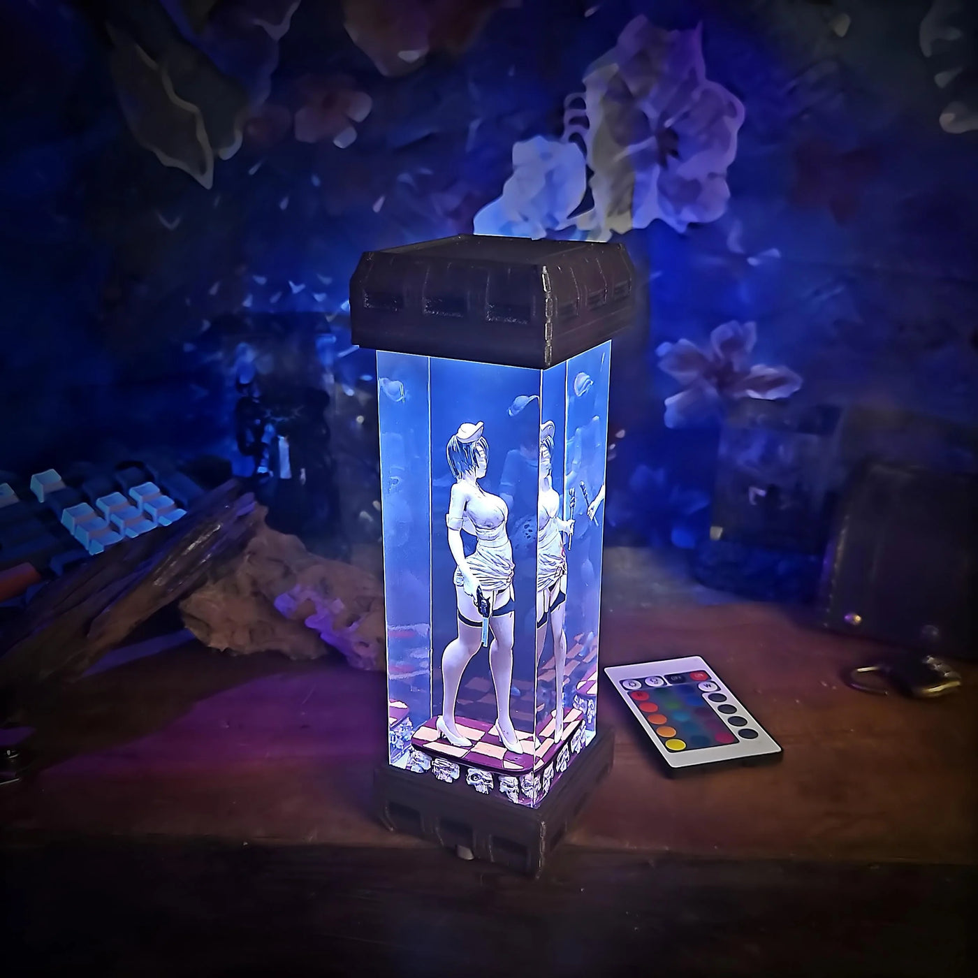 Silent Nurse Horror Resin Lamp