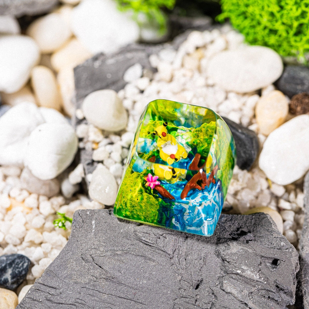 Pokemon - Ampharos Artisan Keycap