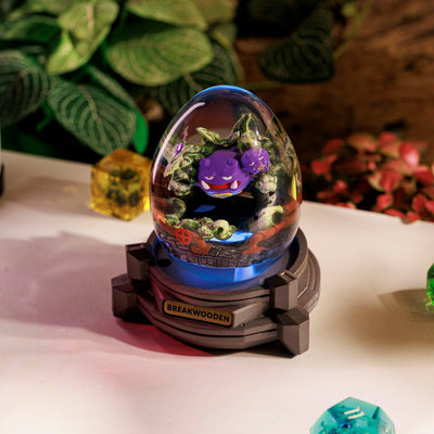 Weezing Pokemon Resin Lamp Egg