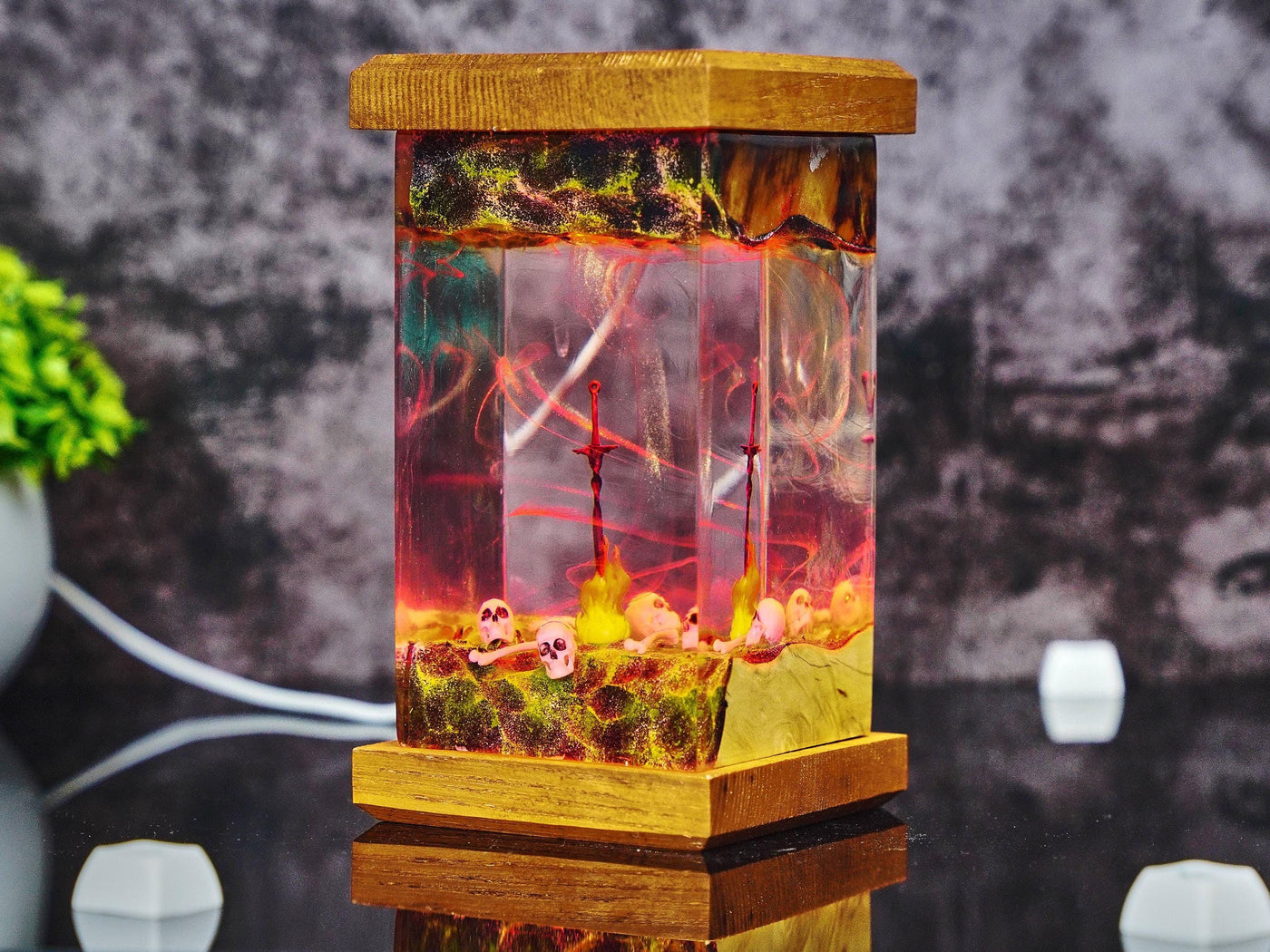 Chosen Undead Dark Souls Resin Lamp