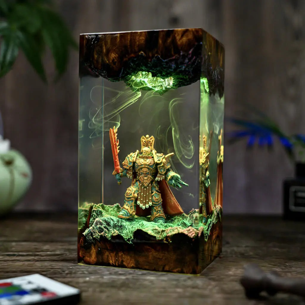 Emperor of The Mankind Warhammer Resin Lamp