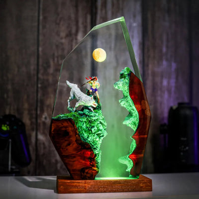 Princess Mononoke Resin Epoxy Night Light