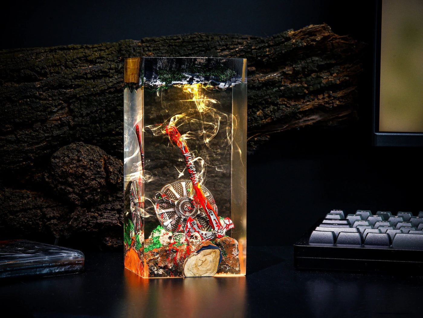 Blades of Chaos God of War Resin Lamp