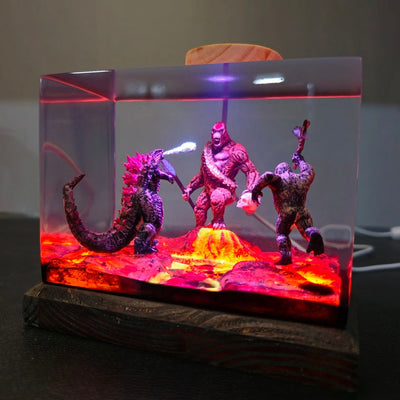 King Kong x Godzilla Lamp