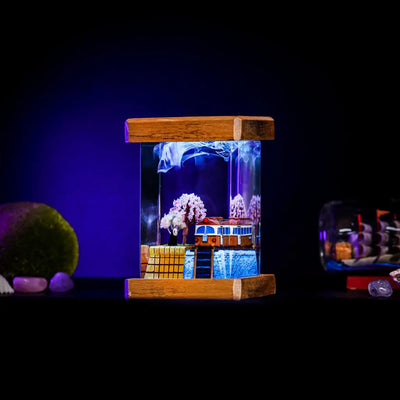 No-Face Train Scene Spirited Away Resin Lamp