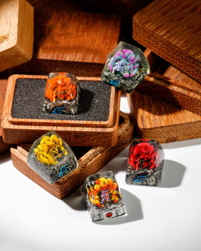 RED KYUUBI- ARTISAN KEYCAP