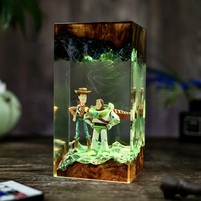 Woody & Buzz Infinity Duo Resin Lamp