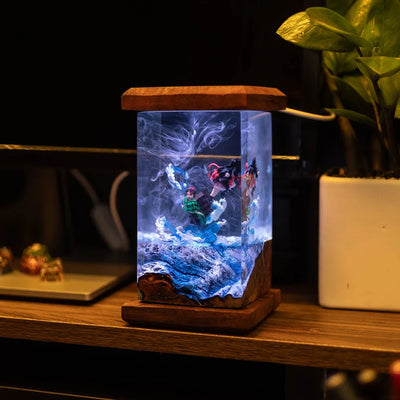 Tanjiro & Nezuko Demon Slayer Resin Lamp