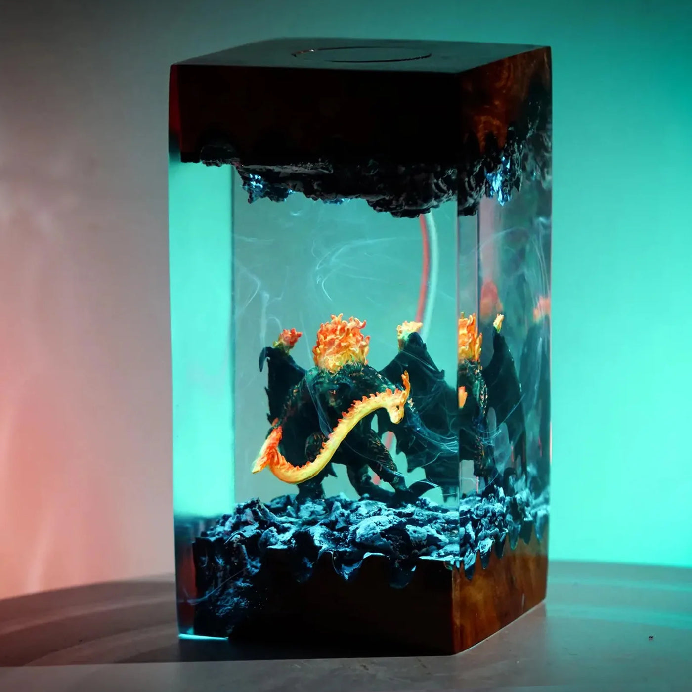 Shadow and Flame Balrog Resin Lamp