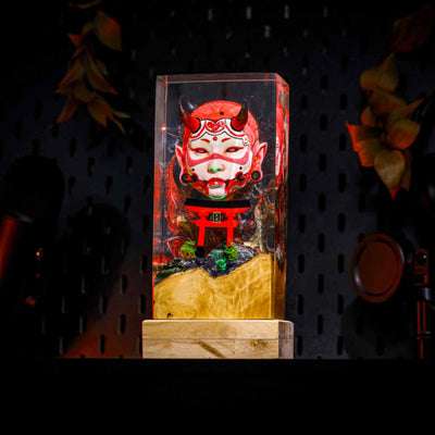 Honari Hannya - Devil Mask Epoxy Night Light