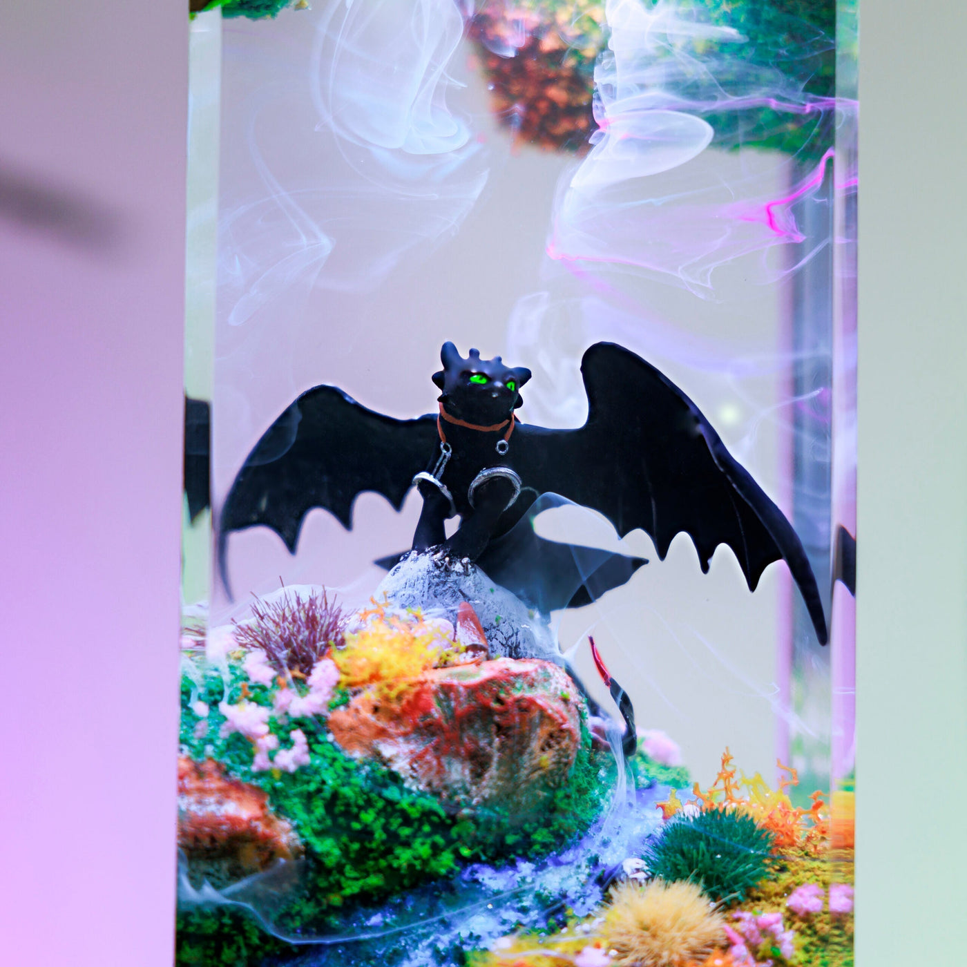 Black Dragon Resin Diorama Lamp Ver 2