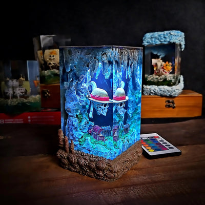 One Piece Skull Resin Lamp
