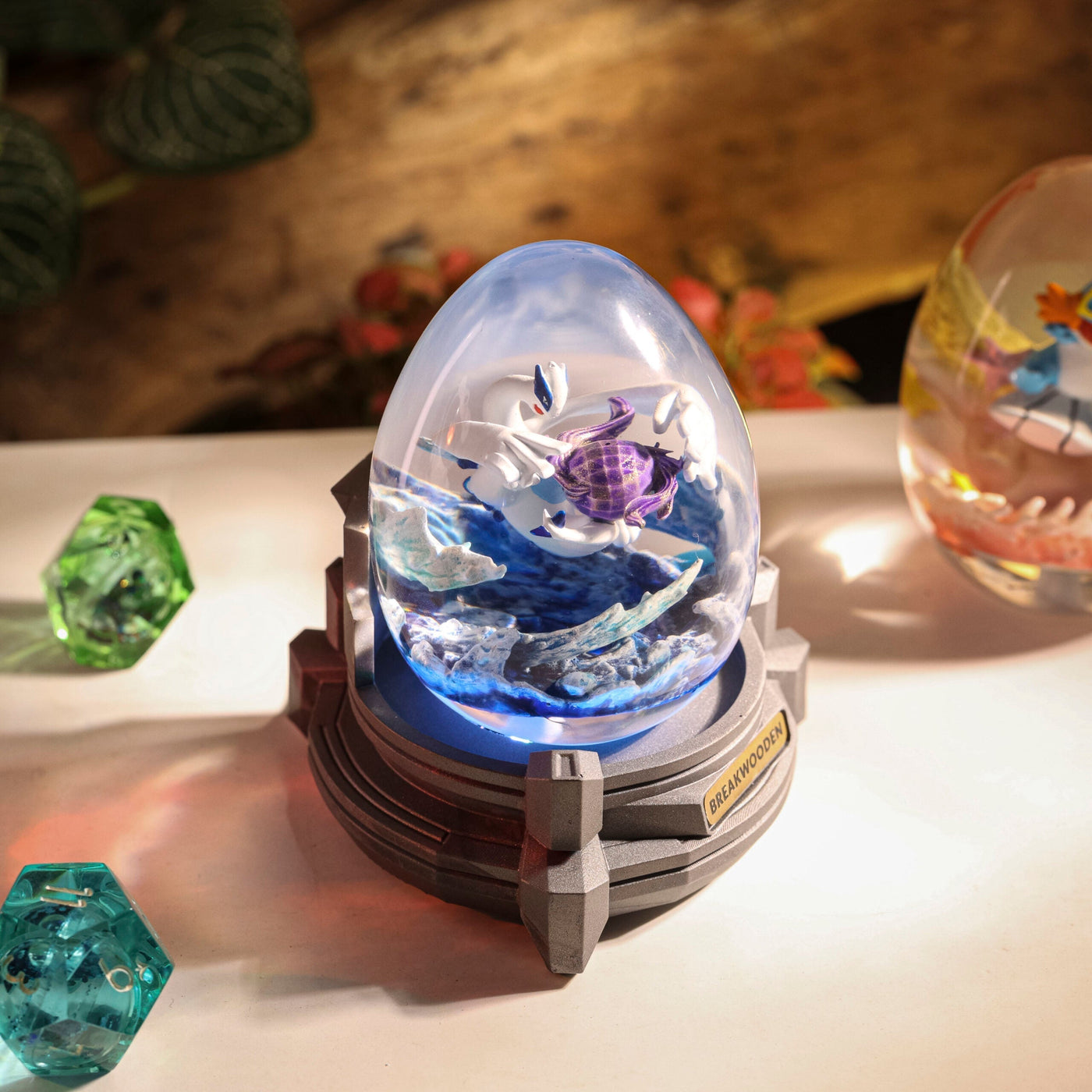 Lugia Pokemon Resin Lamp Egg