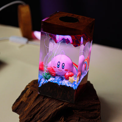 Kirby Super Star Resin Lamp