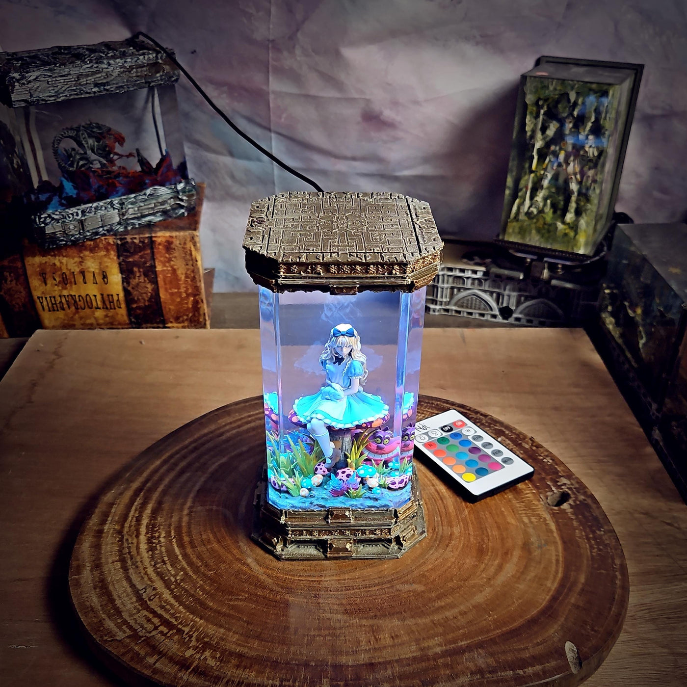 Alice in Wonderland Resin Lamp