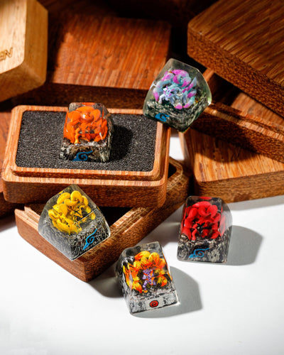 BLUE PURPLE-TAIL KYUUBI- ARTISAN KEYCAP