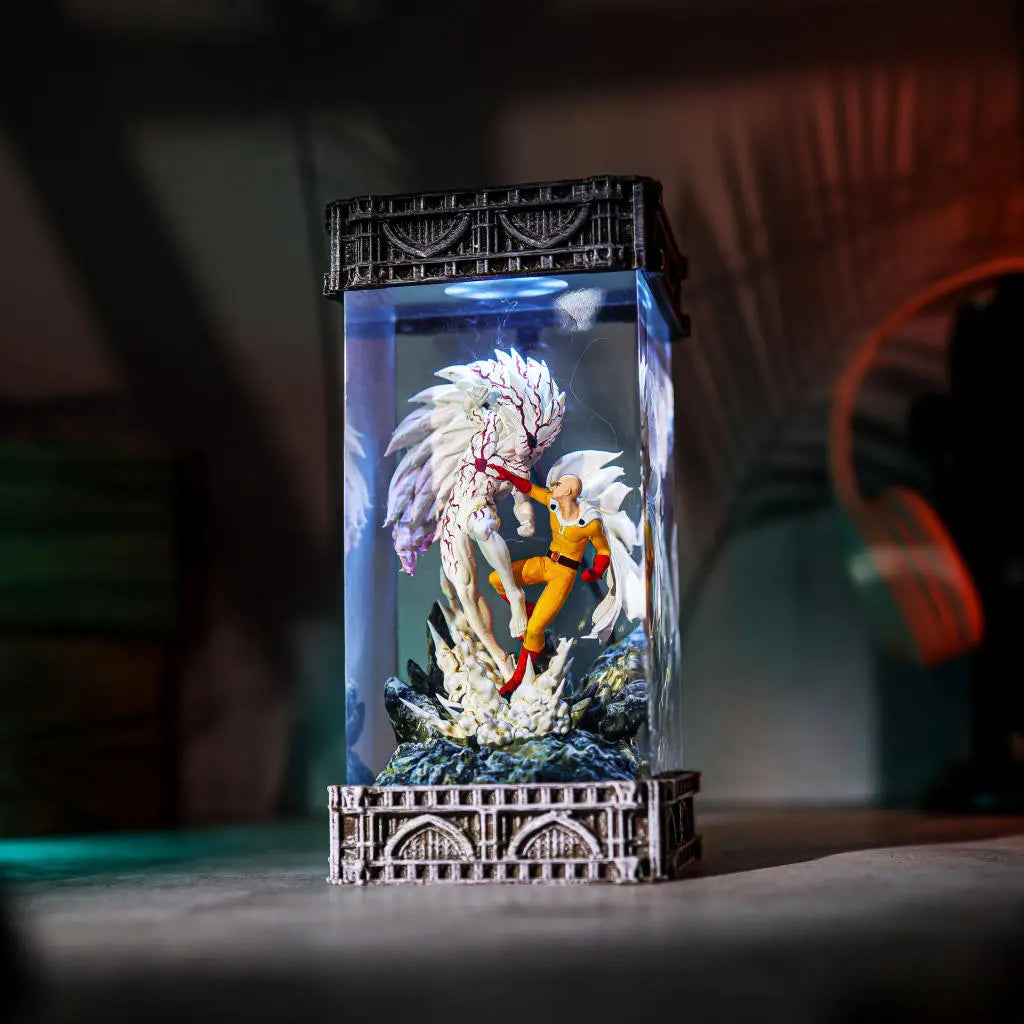 Saitama vs Boros One Punch Man Lamp