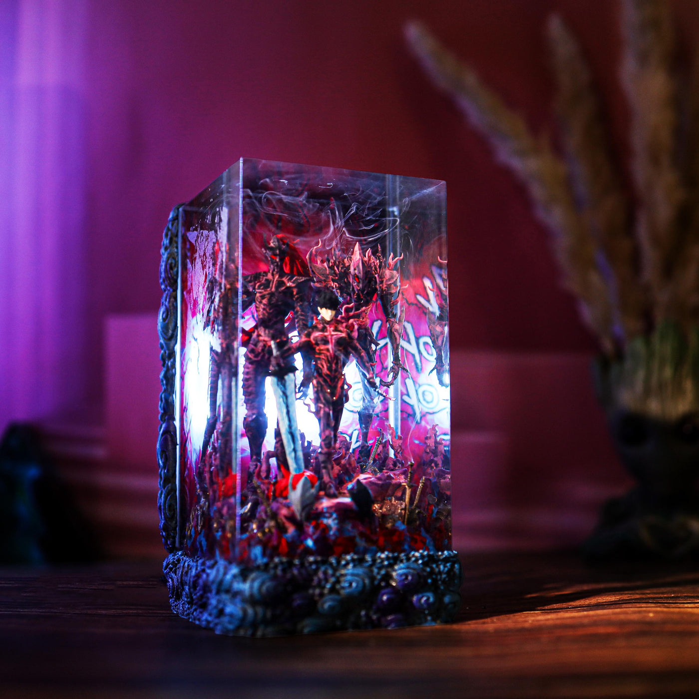 Sung Jinwoo Shadow monarch vs Igris Beru Solo Leveling Resin Lamp