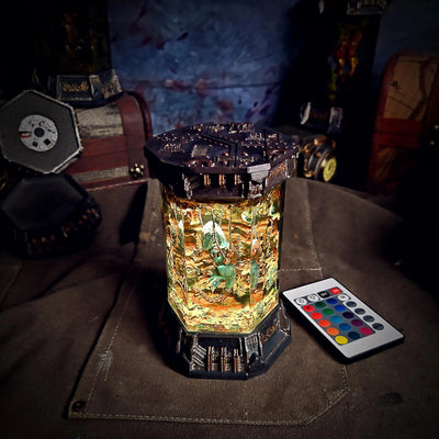 Raptor Jurassic World Resin Lamp