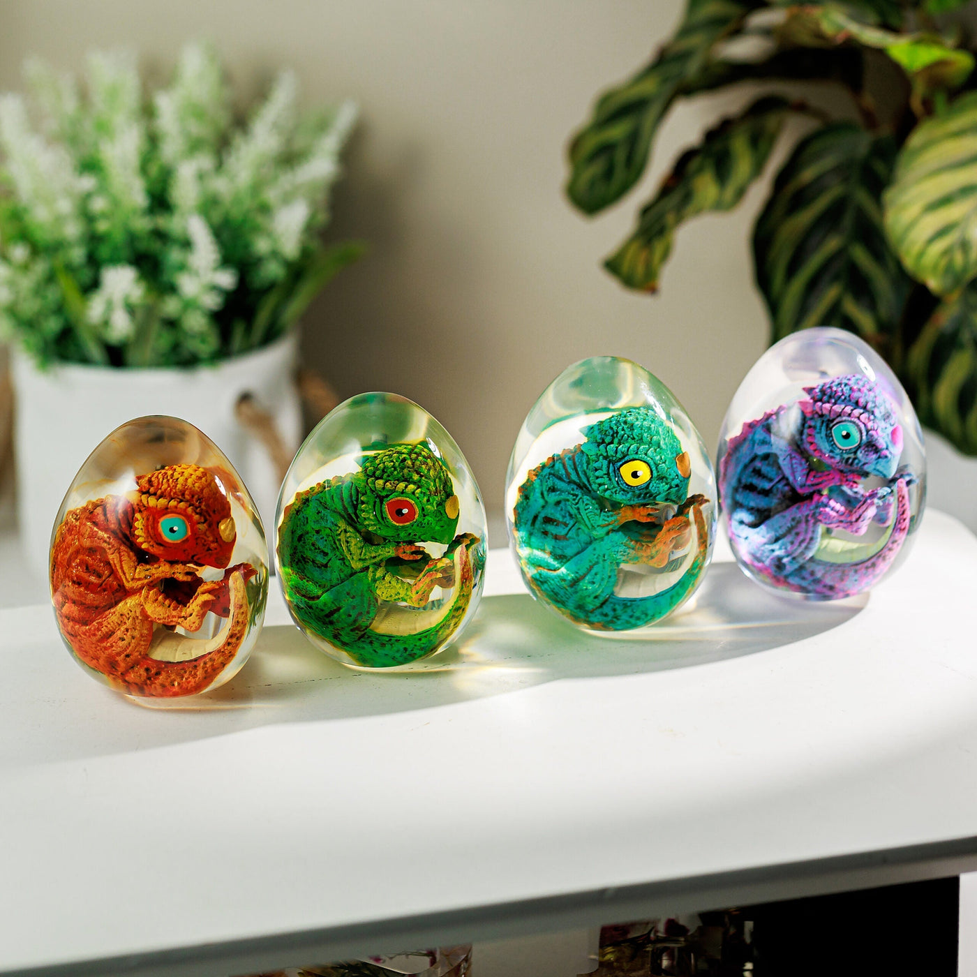 Dinosaur Resin Lamp Egg