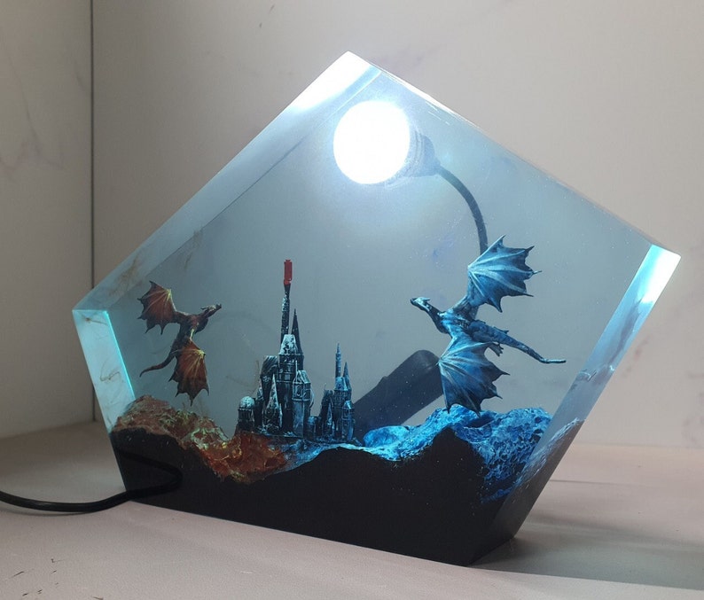 Dragon Resin Lamp 3