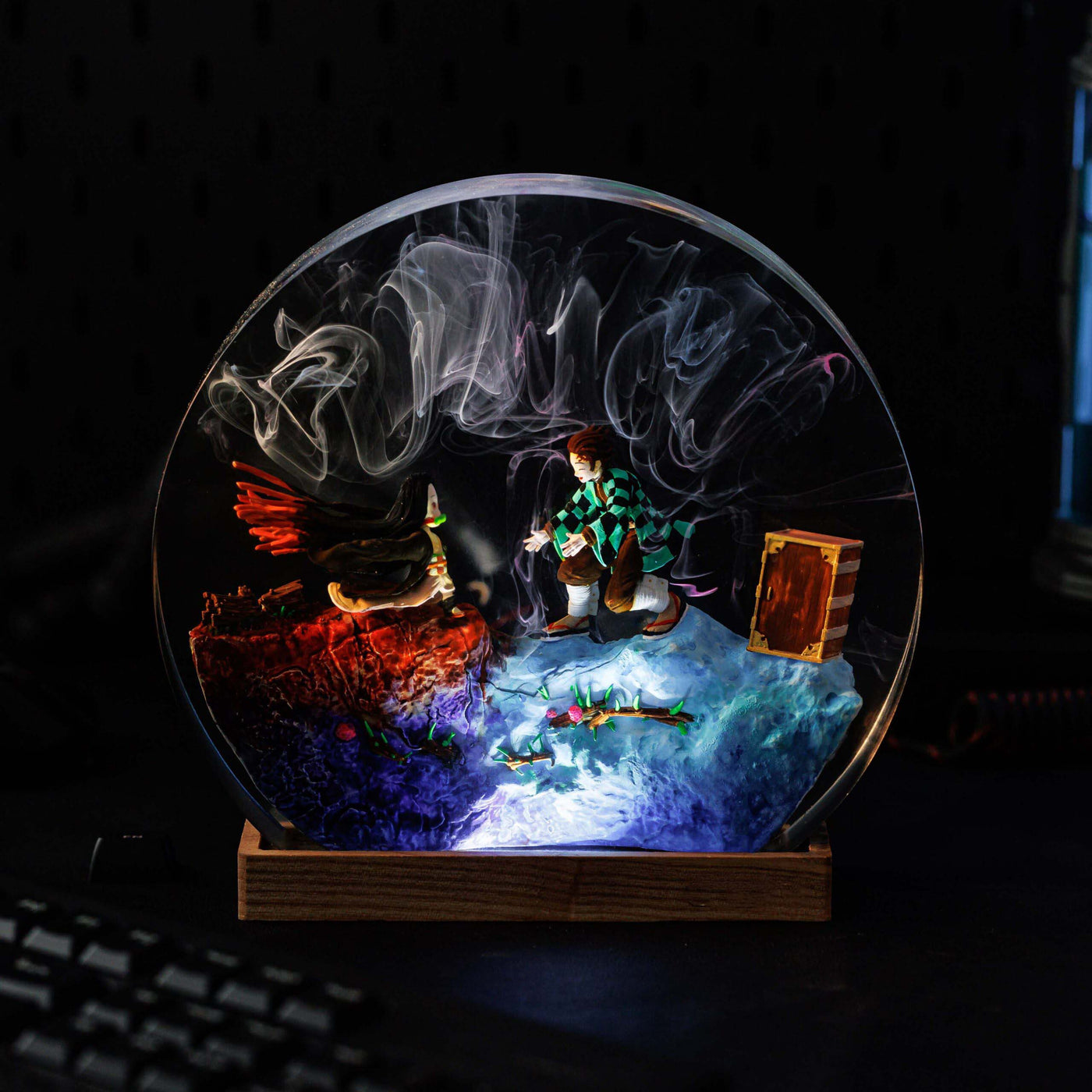 Tanjiro Nezuko Anime Resin Lamp