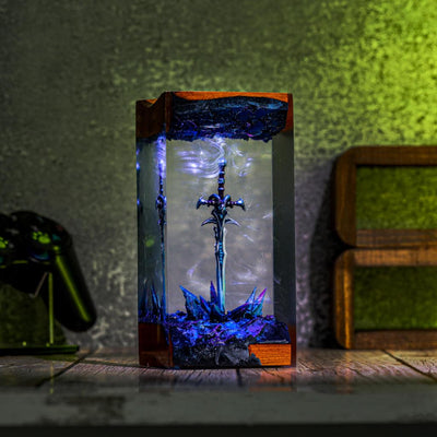 Warcraft Frostmourne Sword Night Light